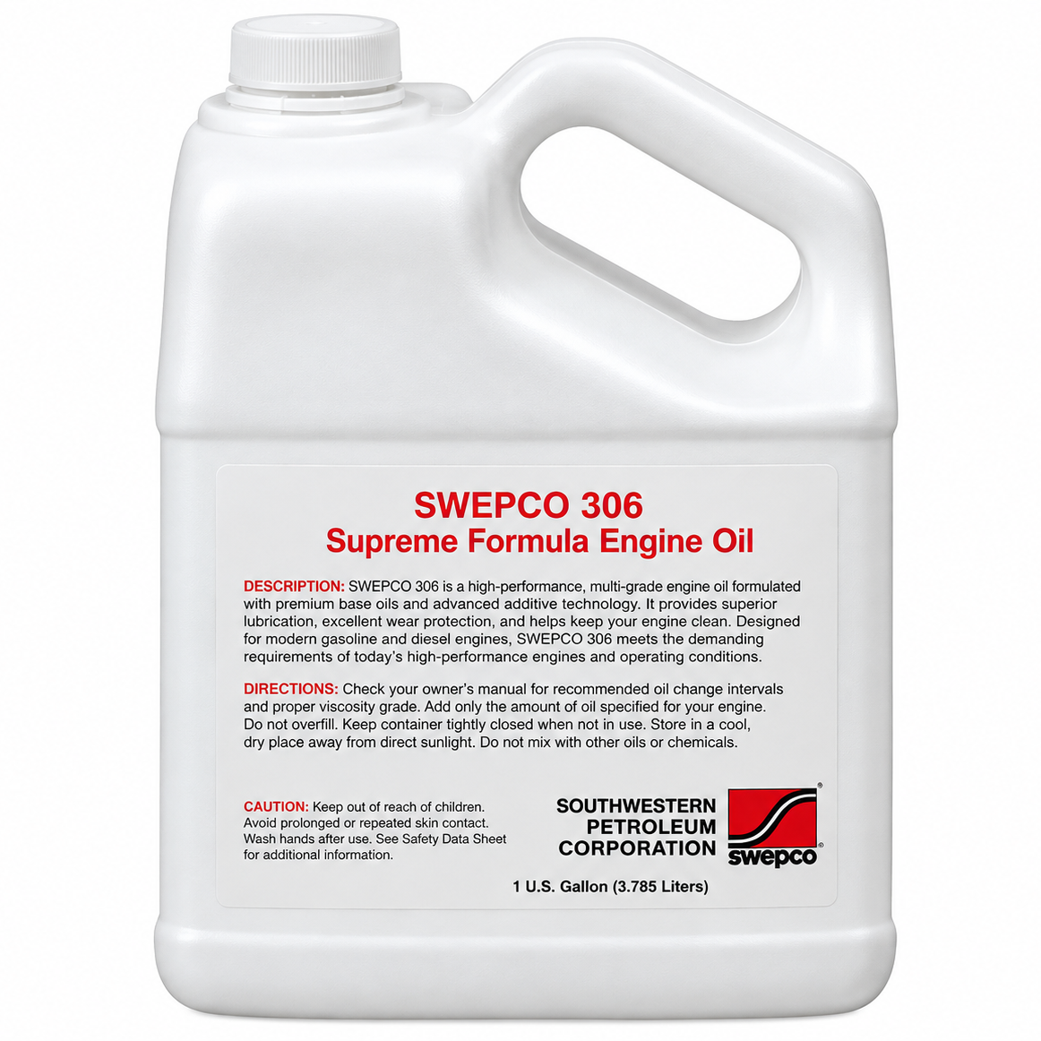 Porsche SWEPCO Supreme Formula Engine Oil - 20W-50 | SWEP-306-50--GAL