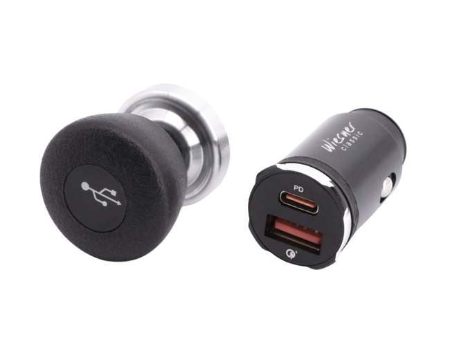 Cigarette Lighter To USB Adapter - Chrome Foot - 911 | 1968-1973