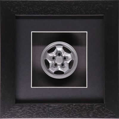 Cookie Cutter Wheel Model Porsche Art Box Framed