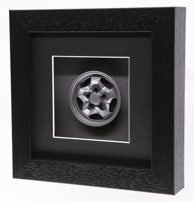 Cookie Cutter Wheel Model Porsche Art Box Framed