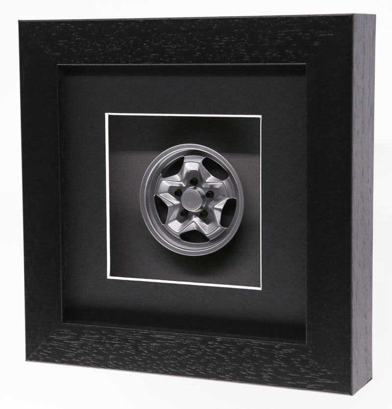 Cookie Cutter Wheel Model Porsche Art Box Framed