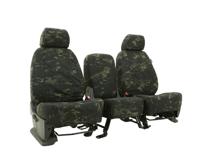 Custom Fit Ballistic Seat Cover - Camo Multicam Classic Black