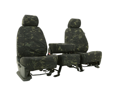 Custom Fit Ballistic Seat Cover - Camo Multicam Classic Black