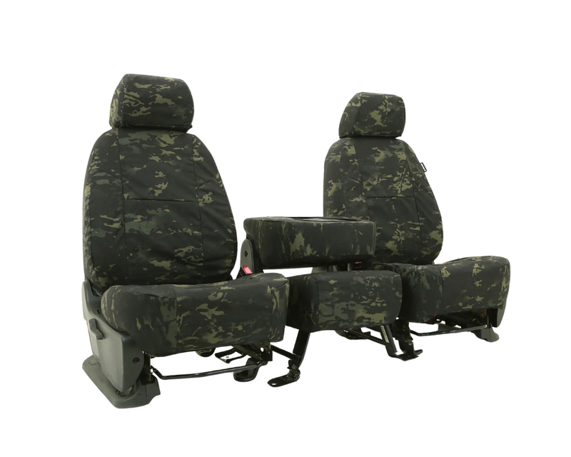 Custom Fit Ballistic Seat Cover - Camo Multicam Classic Black