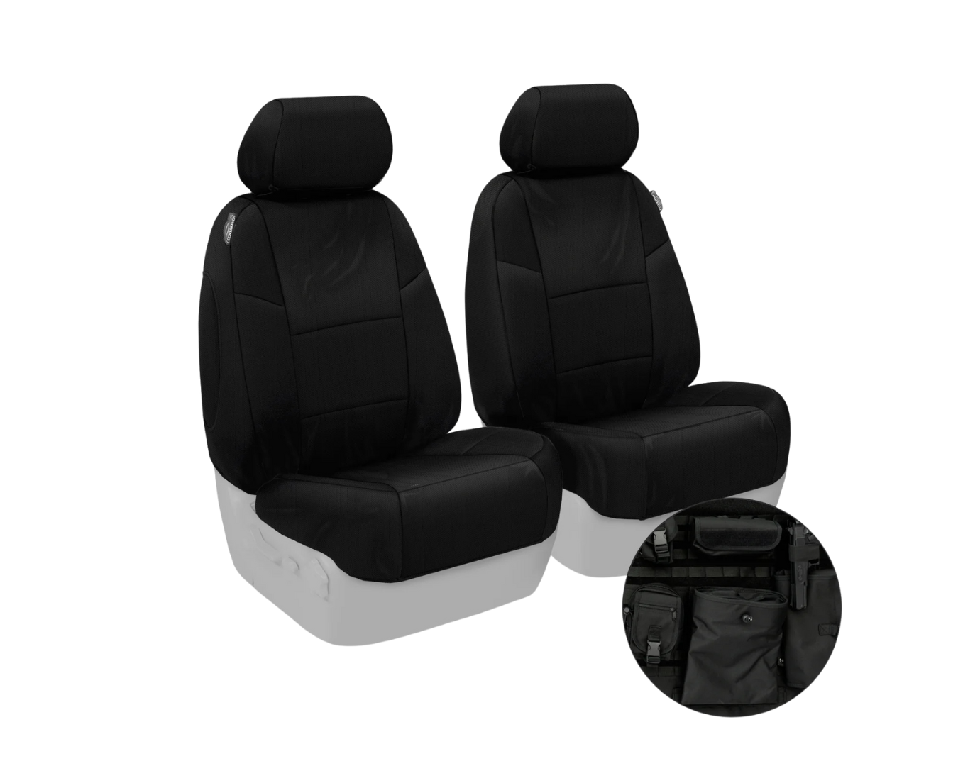 Custom Fit Ballistic Tactical Seat Cover - Black