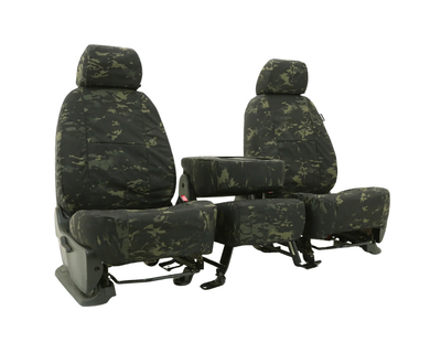 Custom Fit Ballistic Tactical Seat Cover - Camo Classic Black