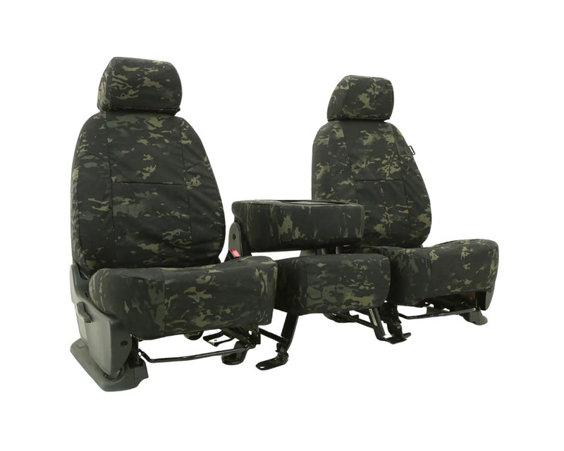 Custom Fit Ballistic Tactical Seat Cover - Camo Classic Black