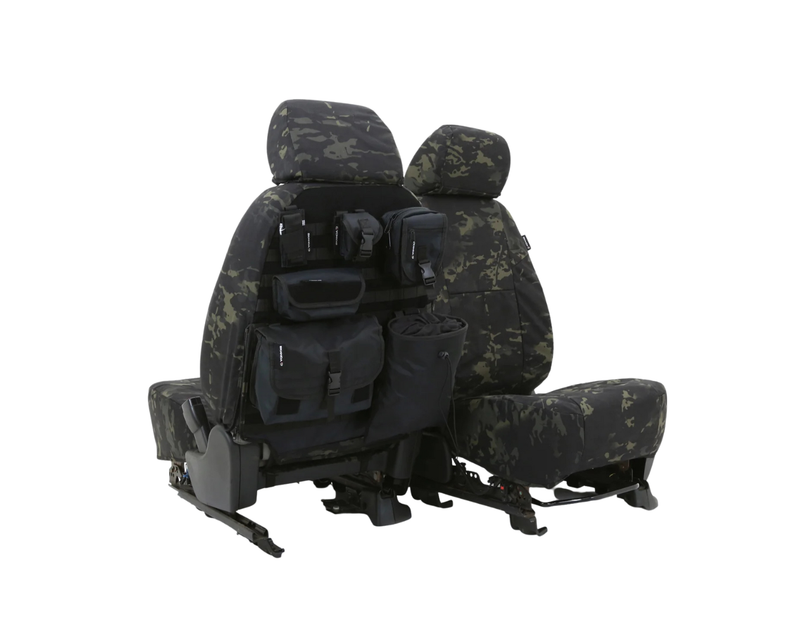 Custom Fit Ballistic Tactical Seat Cover - Camo Classic Black