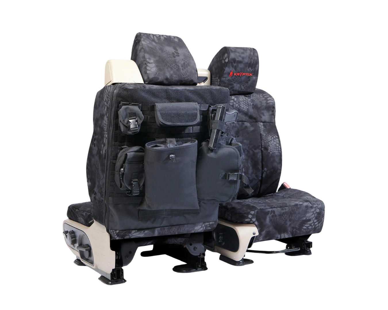 Custom Fit Ballistic Tactical Seat Cover - Camo Kryptek Typhon