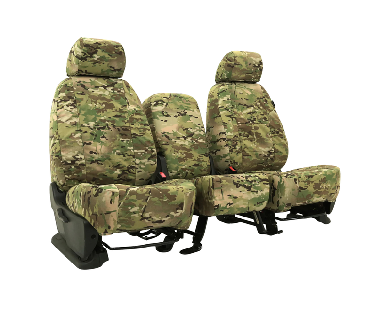 Custom Fit Ballistic Tactical Seat Cover - Camo Multicam Classic