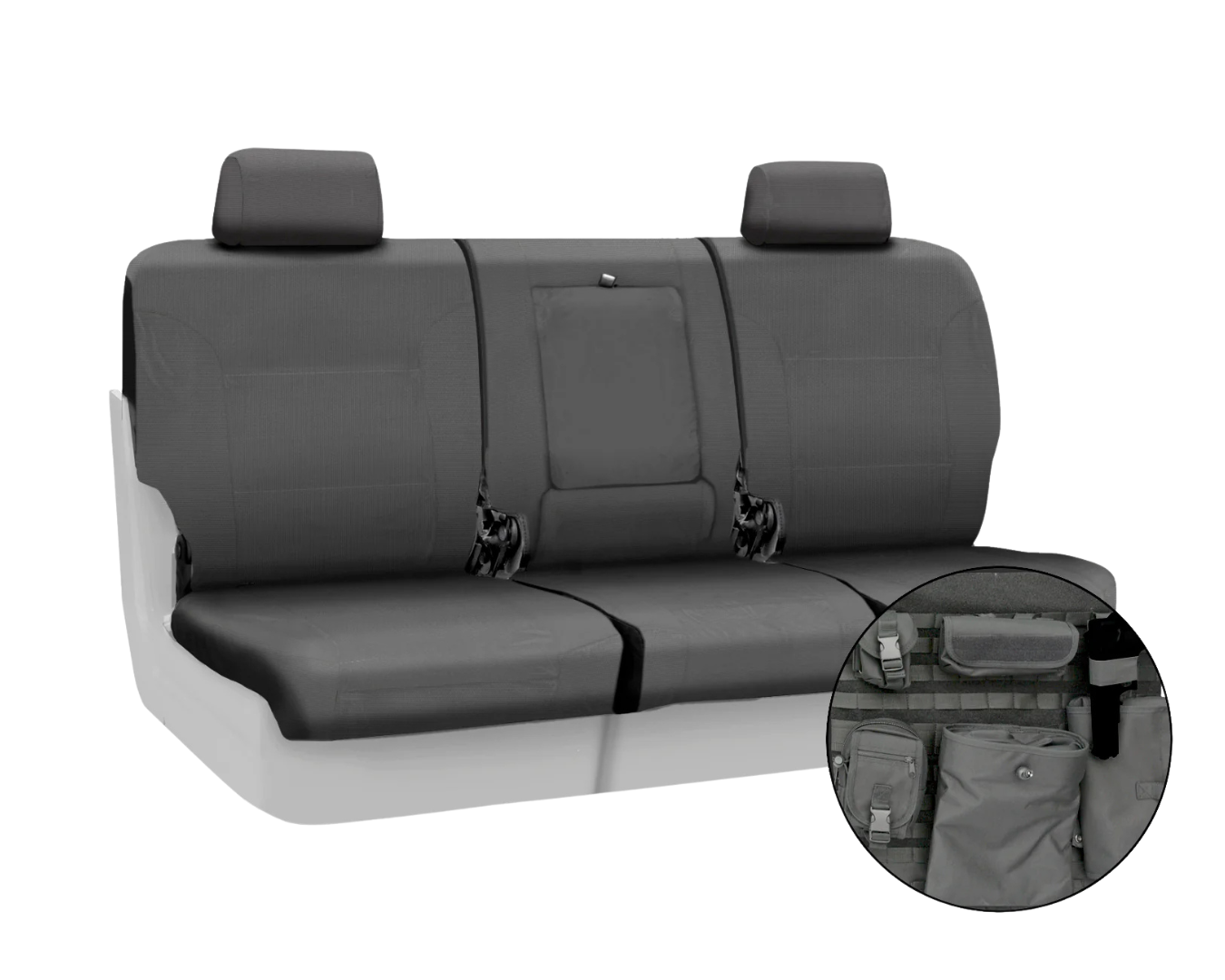 Custom Fit Ballistic Tactical Seat Cover - Charcoal