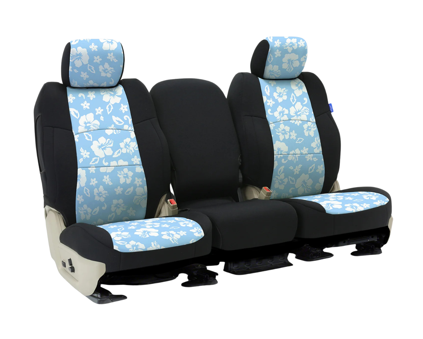 Custom Fit CR-Grade Neoprene Seat Cover - Hawaiian Sky with Black