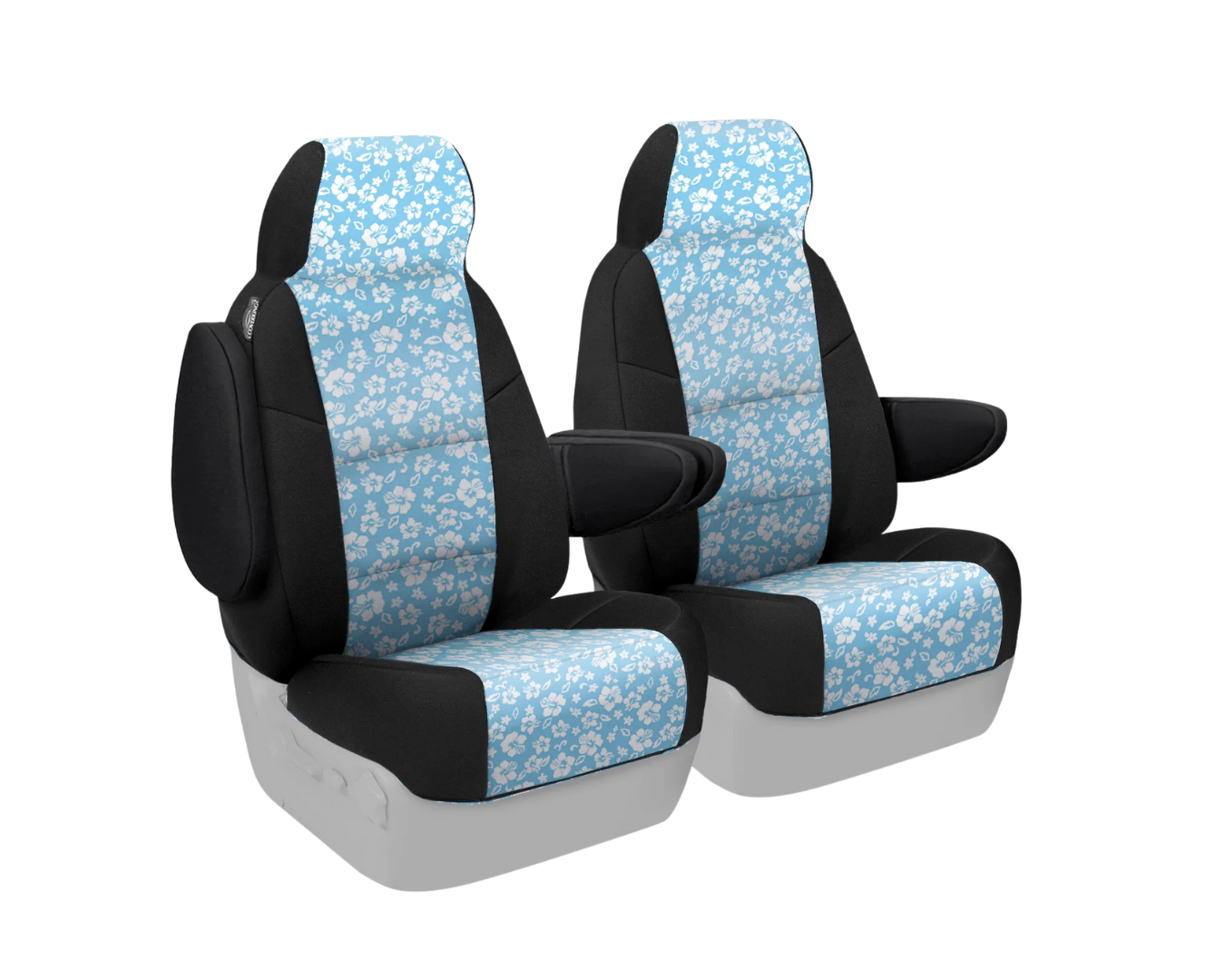 Custom Fit CR-Grade Neoprene Seat Cover - Hawaiian Sky with Black