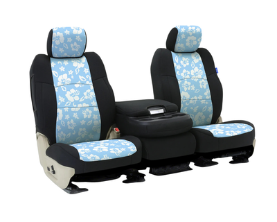 Custom Fit CR-Grade Neoprene Seat Cover - Hawaiian Sky with Black