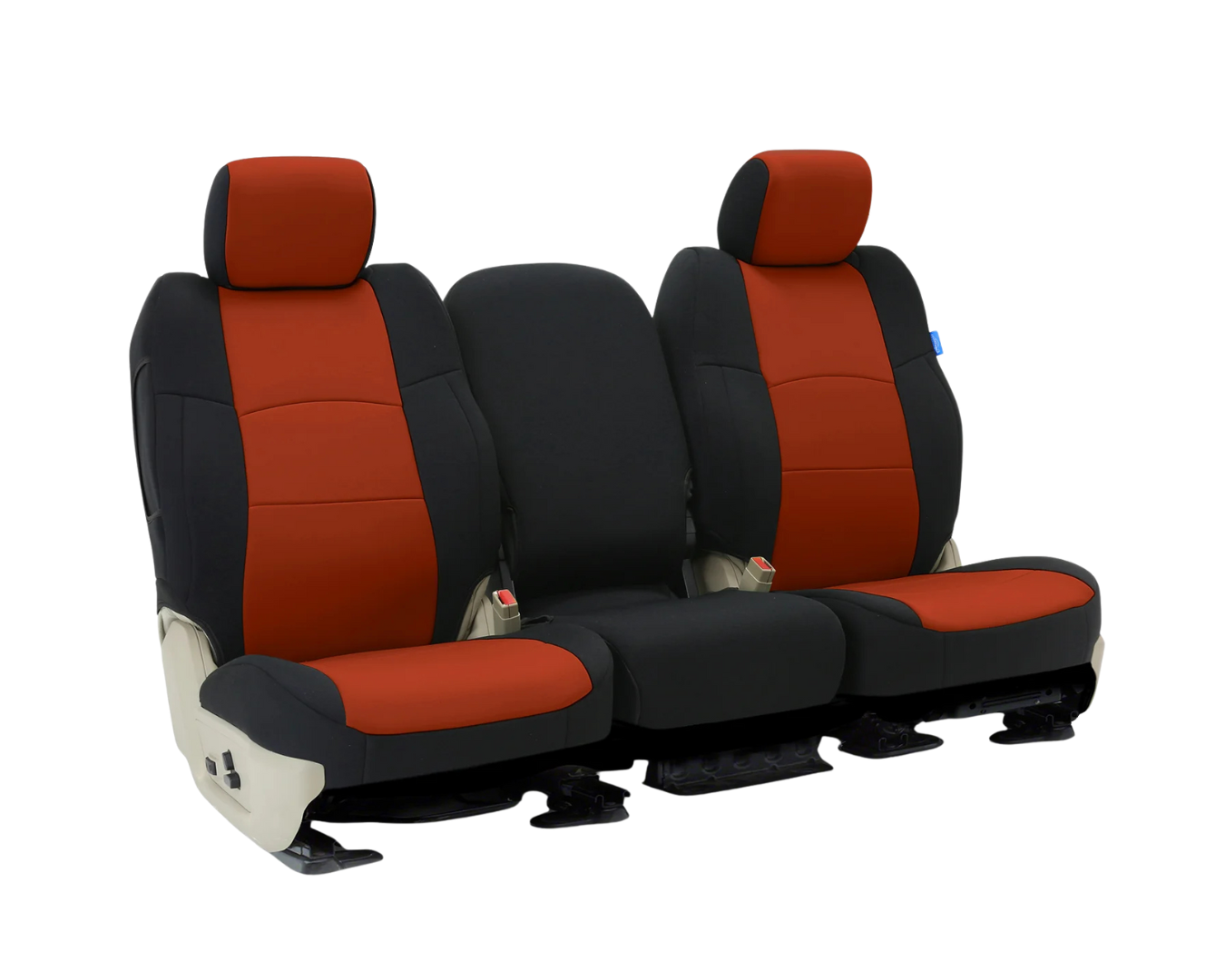 Custom Fit CR-Grade Neoprene Seat Cover - Inferno Orange with Black