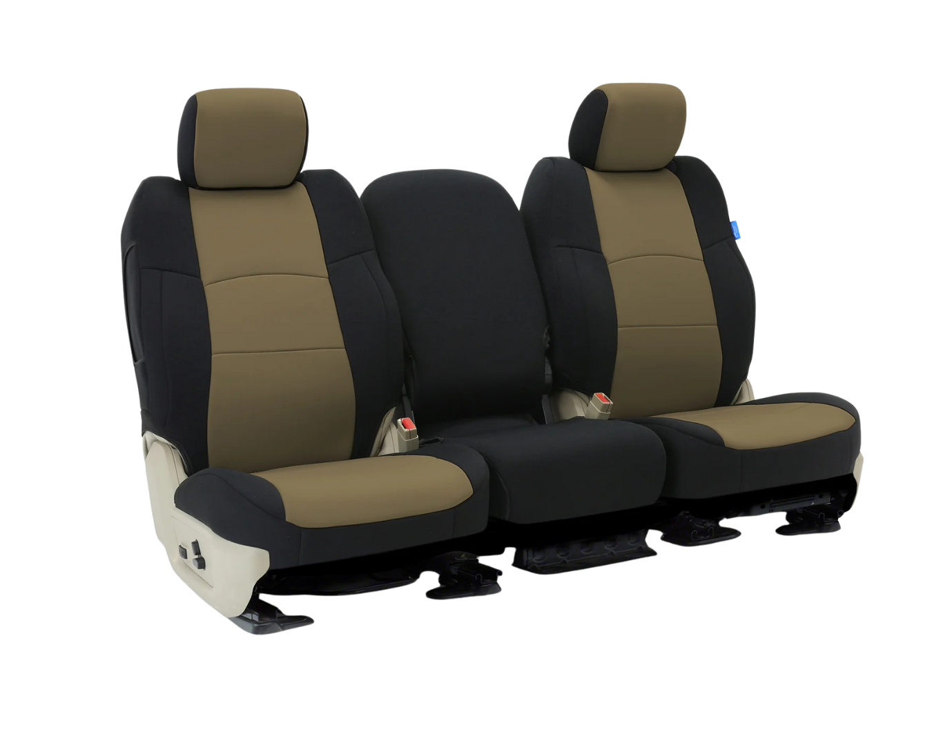 Custom Fit CR-Grade Neoprene Seat Cover - Tan with Black