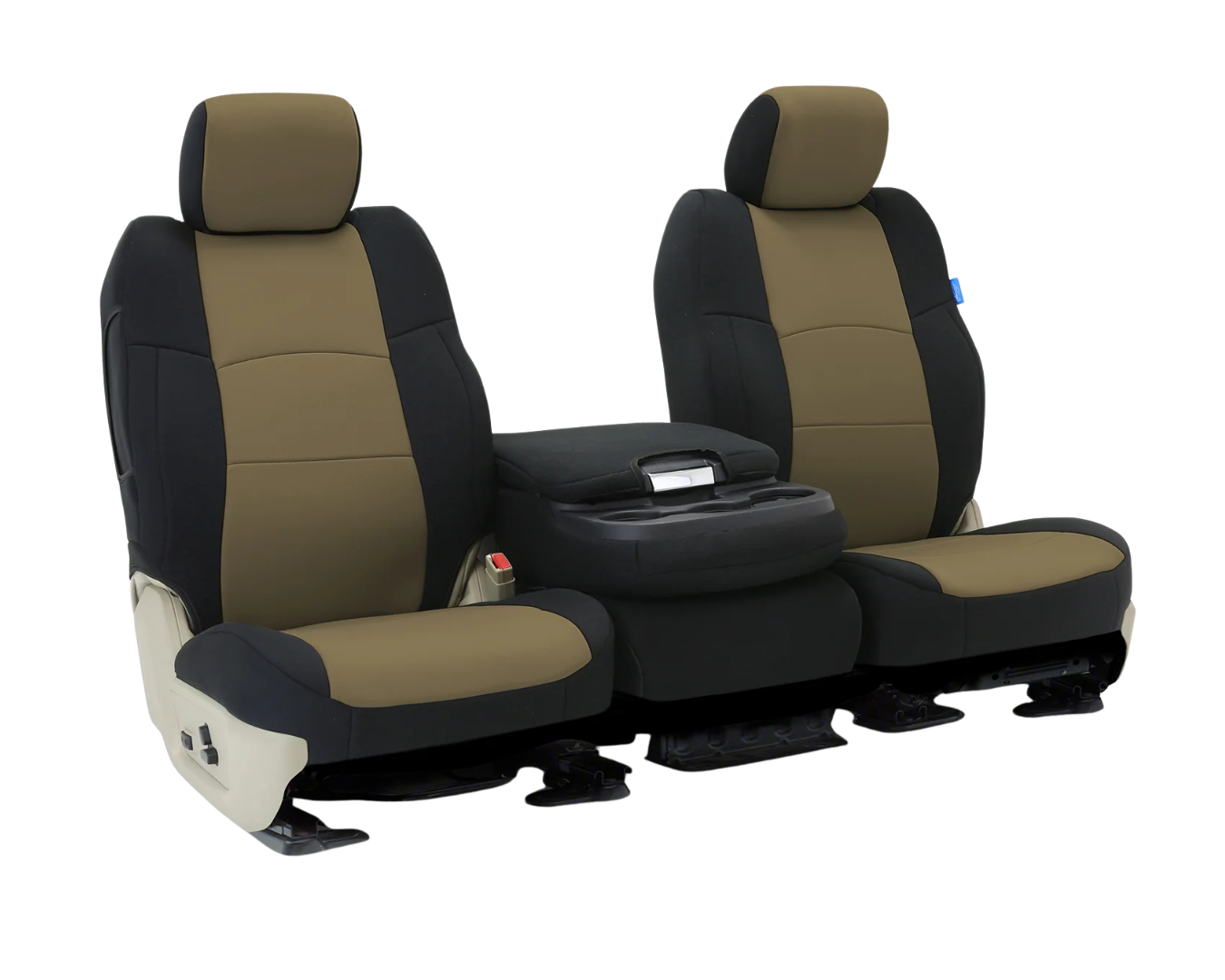Custom Fit CR-Grade Neoprene Seat Cover - Tan with Black