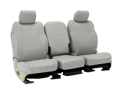 Custom Fit Genuine Leather Seat Cover - Gray