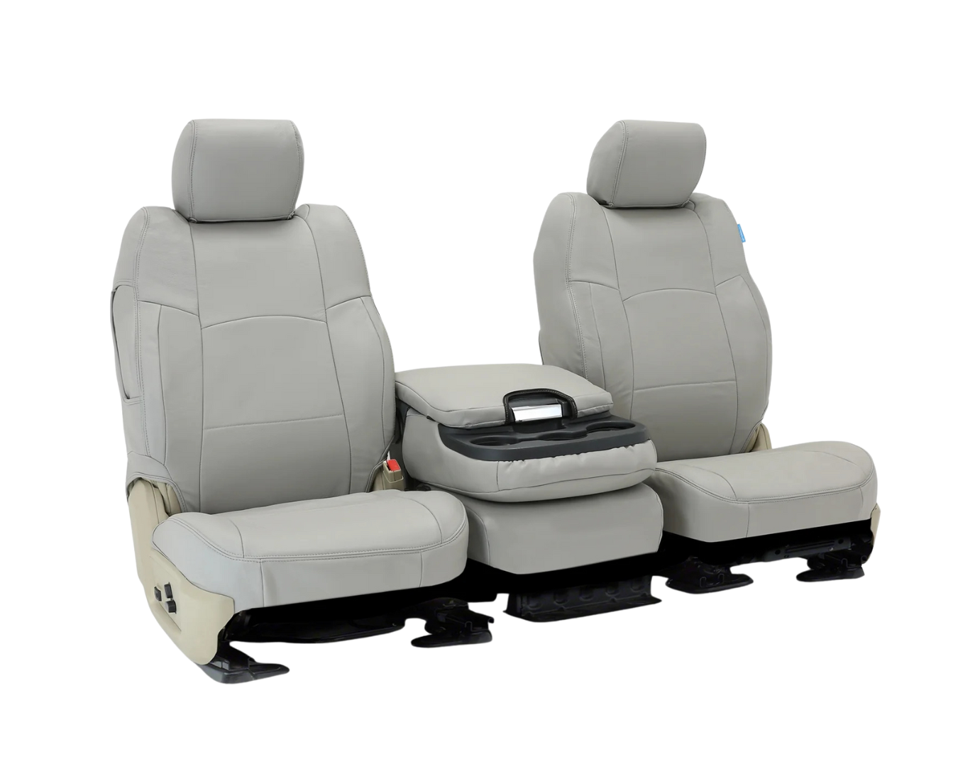 Custom Fit Genuine Leather Seat Cover - Gray