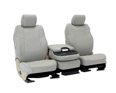 Custom Fit Genuine Leather Seat Cover - Gray