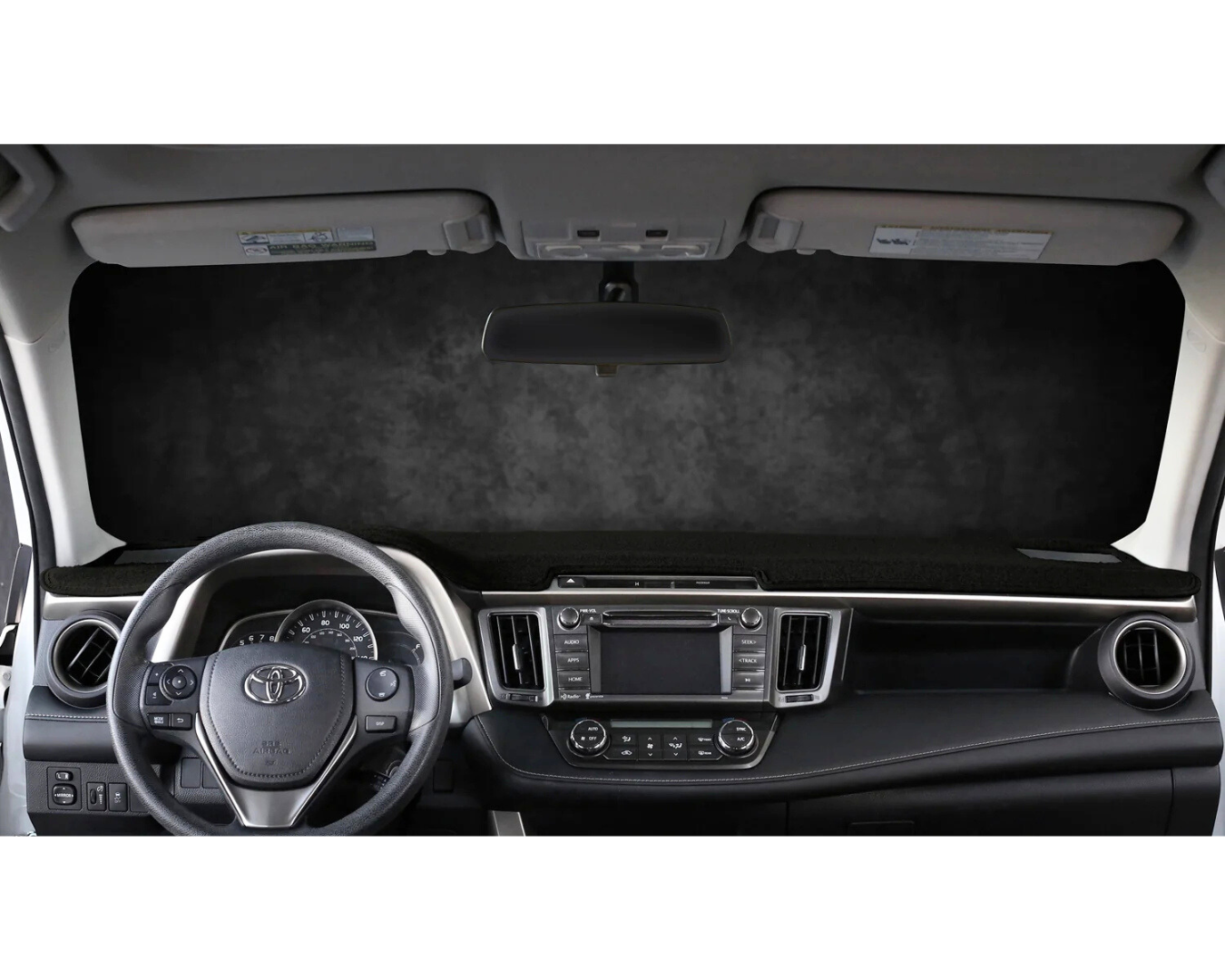 Custom Fit Molded Carpet Dashboard Cover - Black