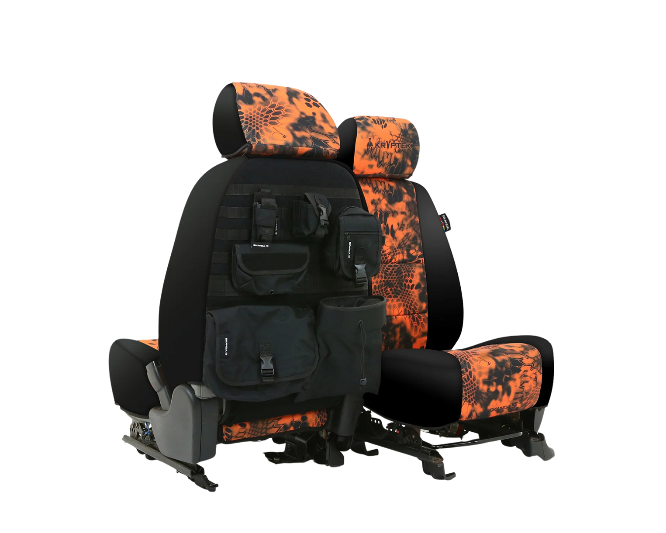 Custom Fit Neosupreme Kryptek Seat Cover - Camo Inferno Black
