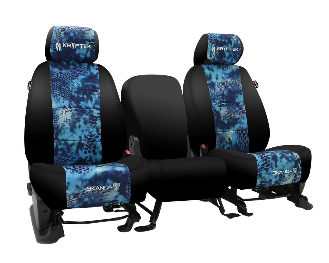 Custom Fit Neosupreme Kryptek Seat Cover - Camo Pontus With Black