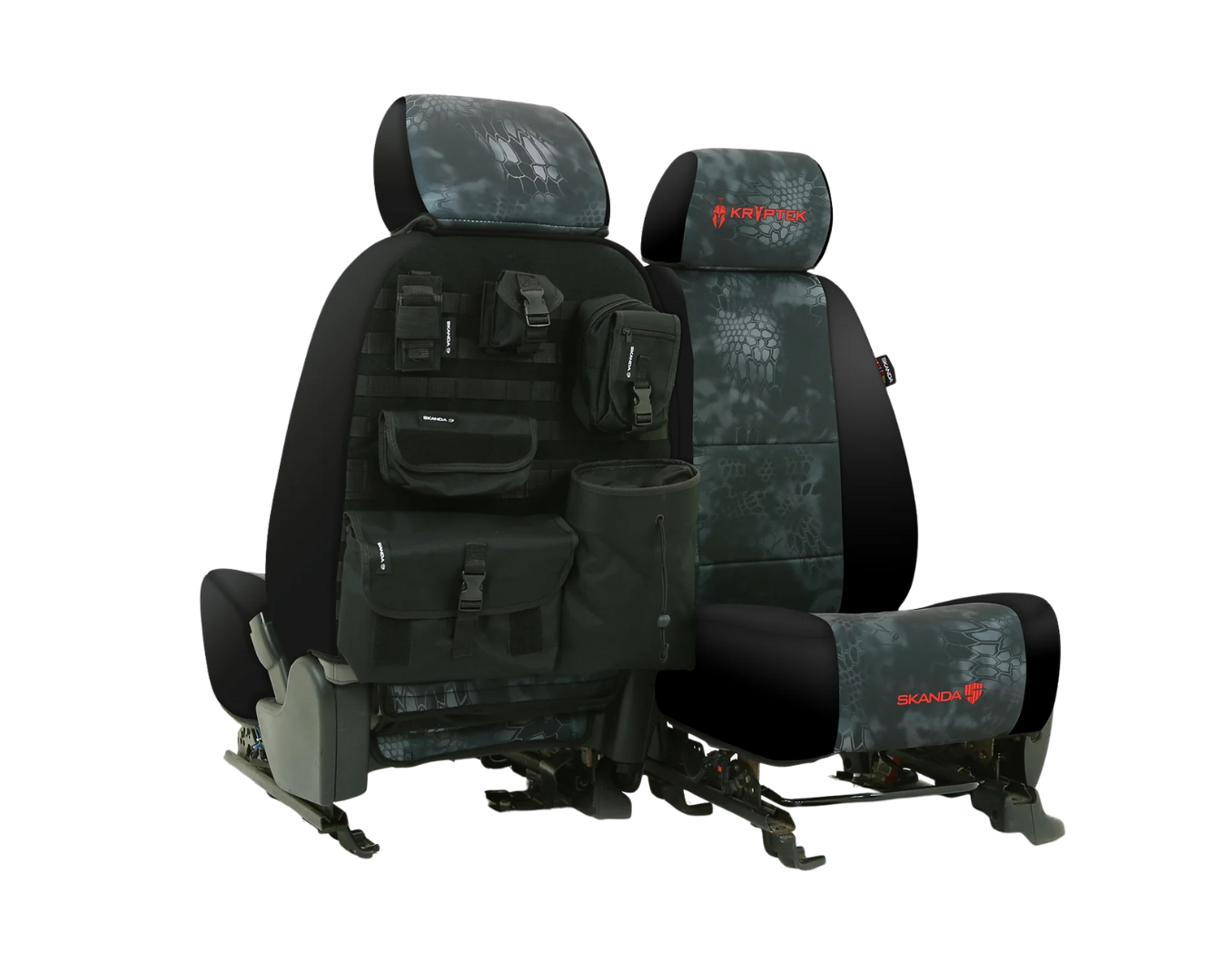 Custom Fit Neosupreme Kryptek Seat Cover - Camo Typhon Black