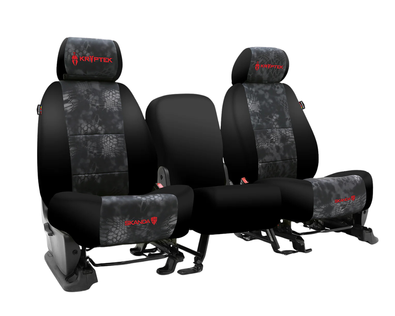 Custom Fit Neosupreme Kryptek Seat Cover - Camo Typhon Black