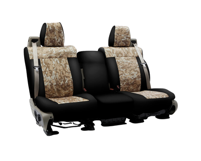 Custom Fit Neosupreme Seat Cover - Camo Digital Sand with Black