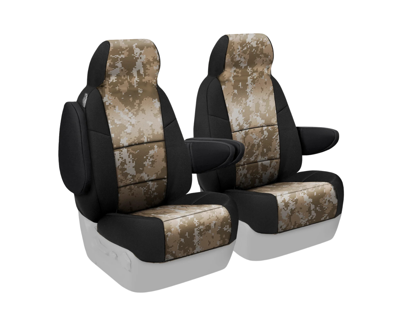 Custom Fit Neosupreme Seat Cover - Camo Digital Sand with Black