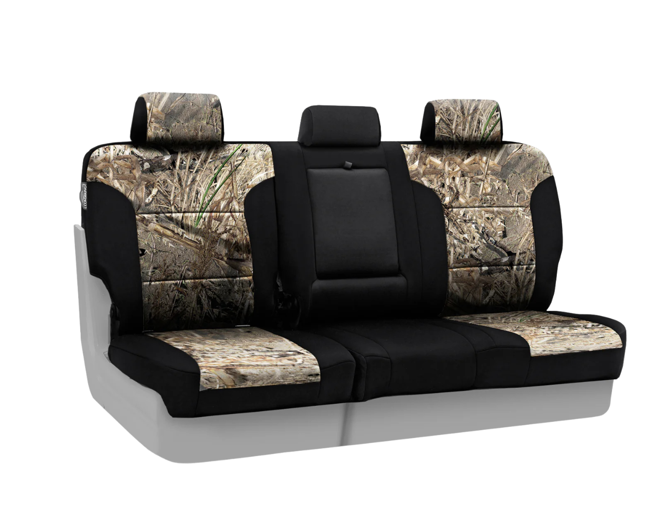 Custom Fit Neosupreme Seat Cover - Camo Mossy Oak Duck Blind Black
