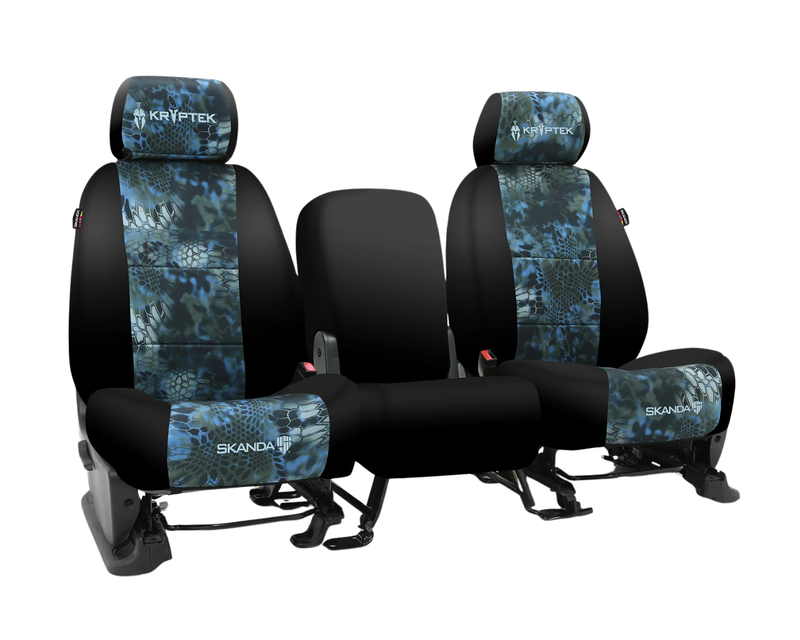 Custom Fit Neosupreme Seat Cover - Camo Neptune With Black