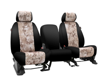 Custom Fit Neosupreme Seat Cover - Camo Nomad With Black