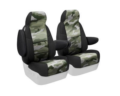 Custom Fit Neosupreme Seat Cover - Camo Traditional Jungle with Black