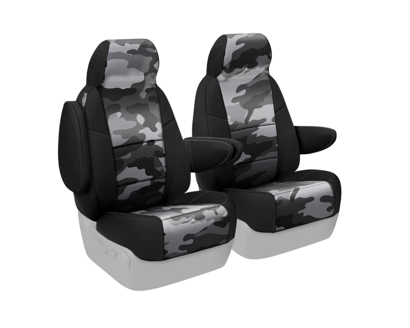 Custom Fit Neosupreme Seat Cover - Camo Traditional Urban with Black