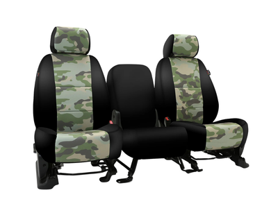 Custom Fit Neosupreme Seat Cover - Camo Traditional Jungle with Black