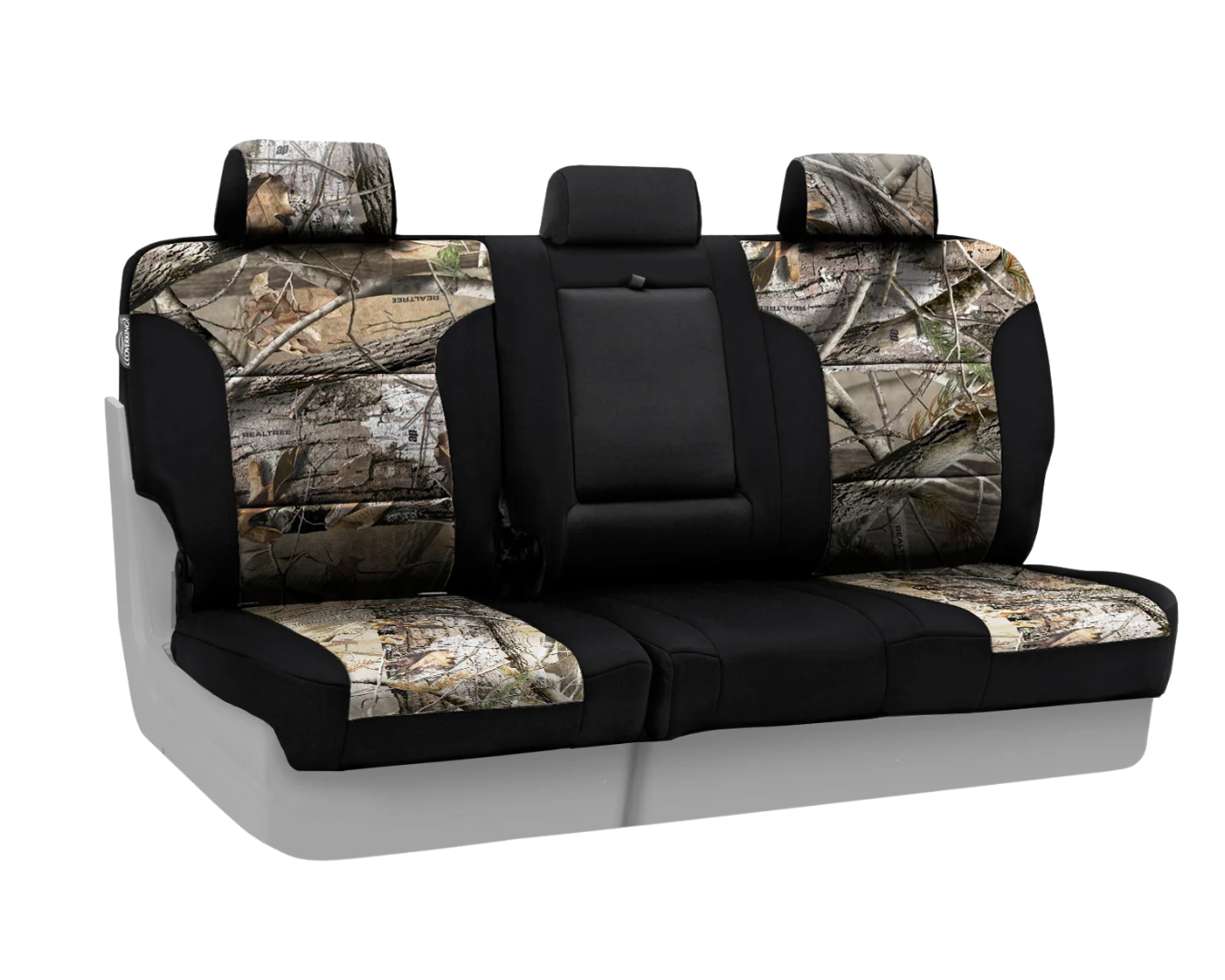 Custom Fit Neosupreme Seat Cover - Realtree Camo AP with Black