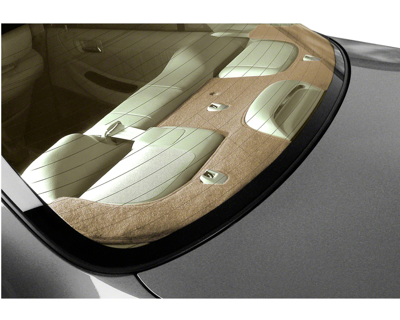Custom Fit Polycarpet Rear Deck Cover - Beige