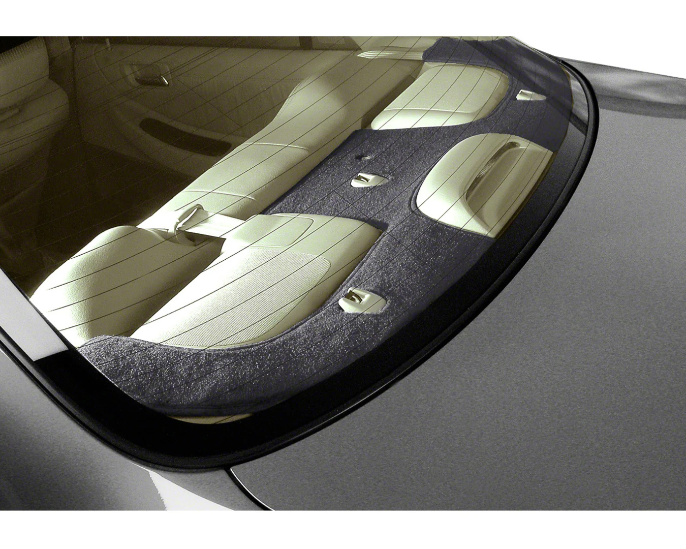 Custom Fit Polycarpet Rear Deck Cover - Black