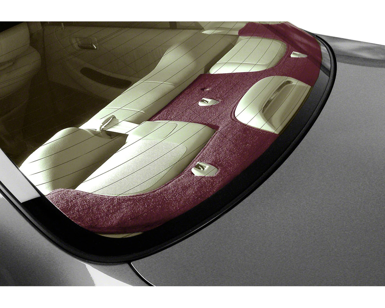 Custom Fit Polycarpet Rear Deck Cover - Wine