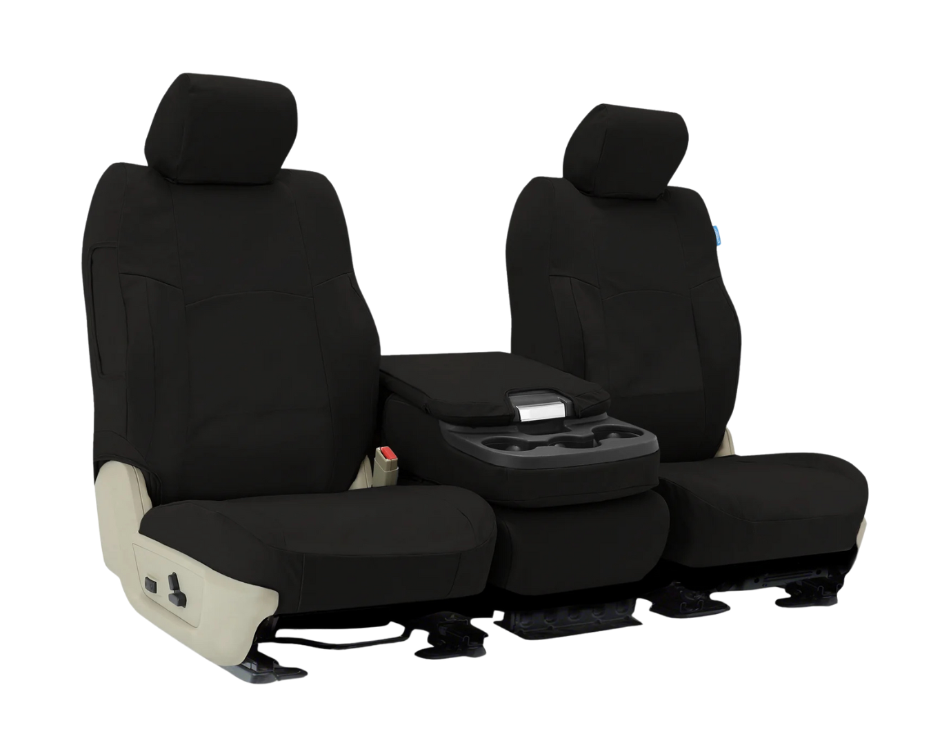 Custom Fit Polycotton Drill Seat Cover - Black
