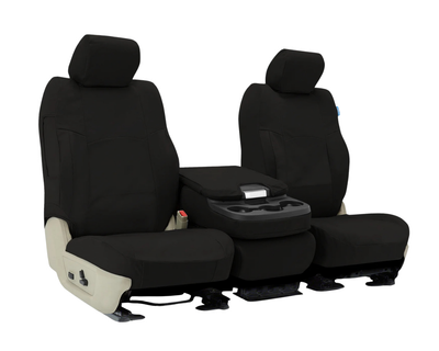 Custom Fit Polycotton Drill Seat Cover - Black