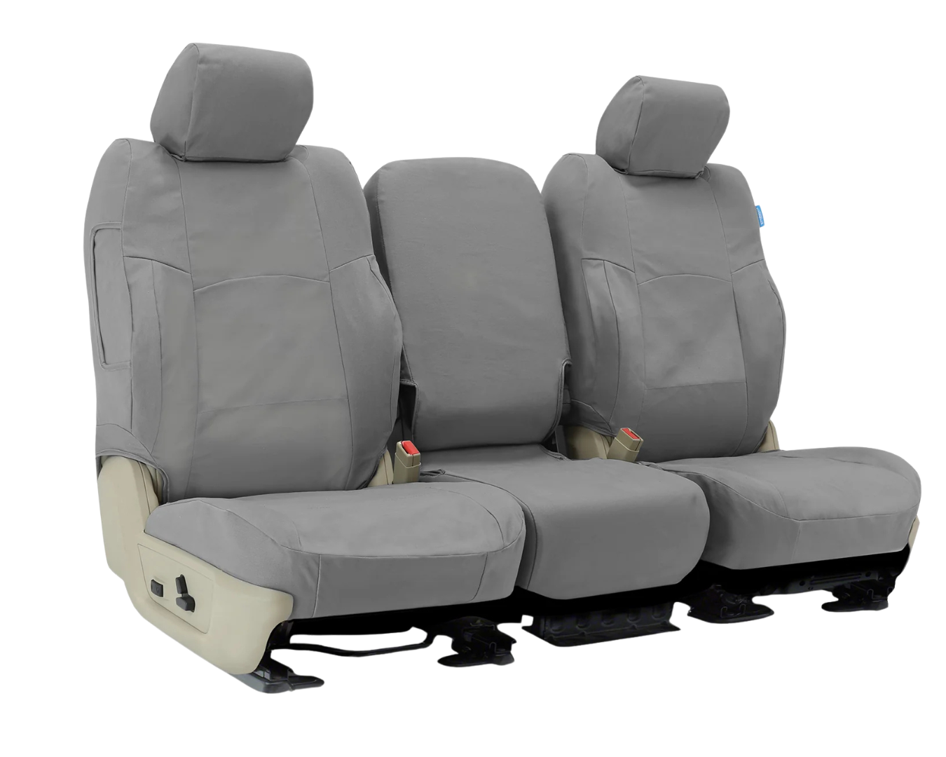 Custom Fit Polycotton Drill Seat Cover - Light Gray