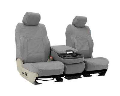 Custom Fit Polycotton Drill Seat Cover - Light Gray