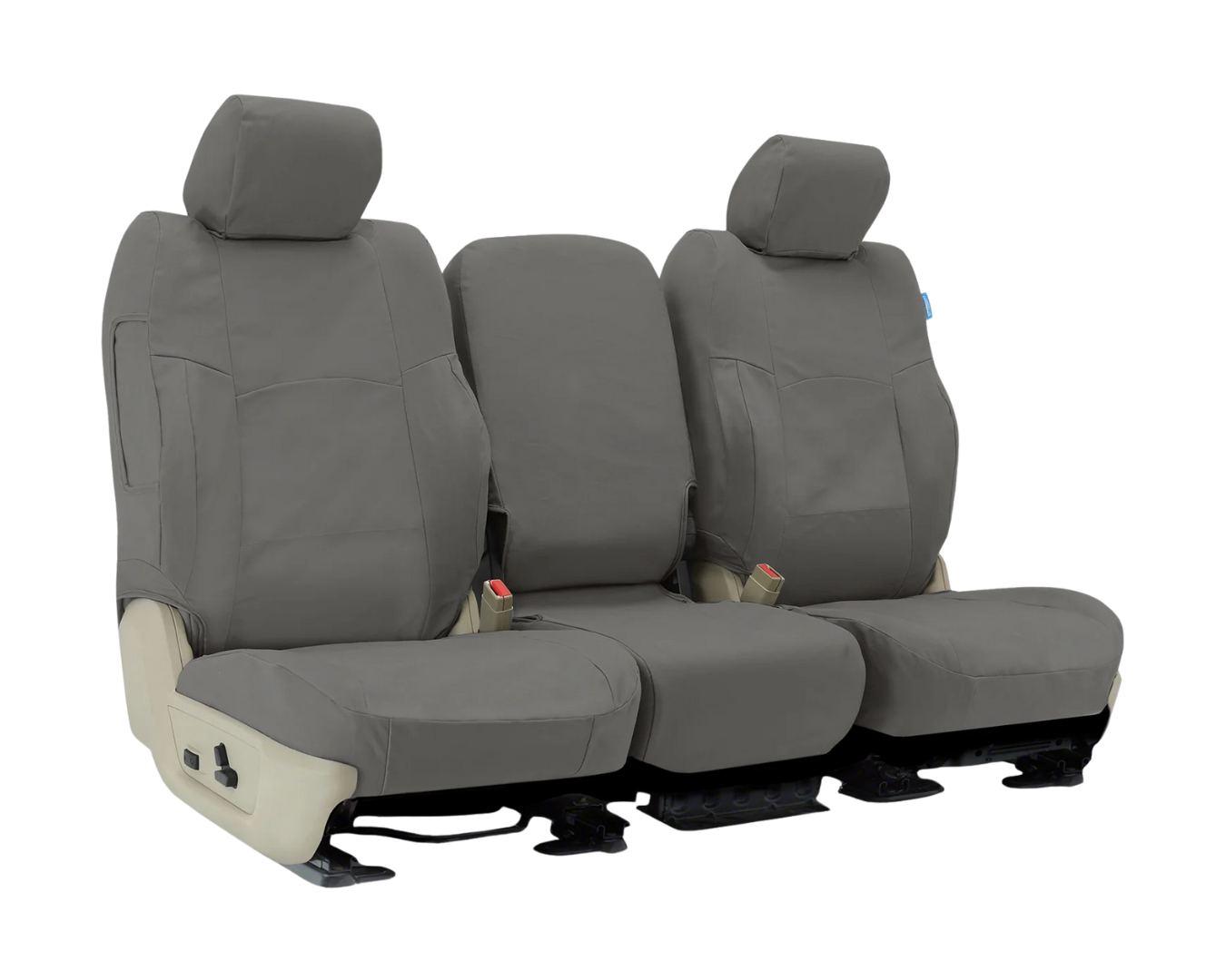Custom Fit Polycotton Drill Seat Cover - Medium Gray