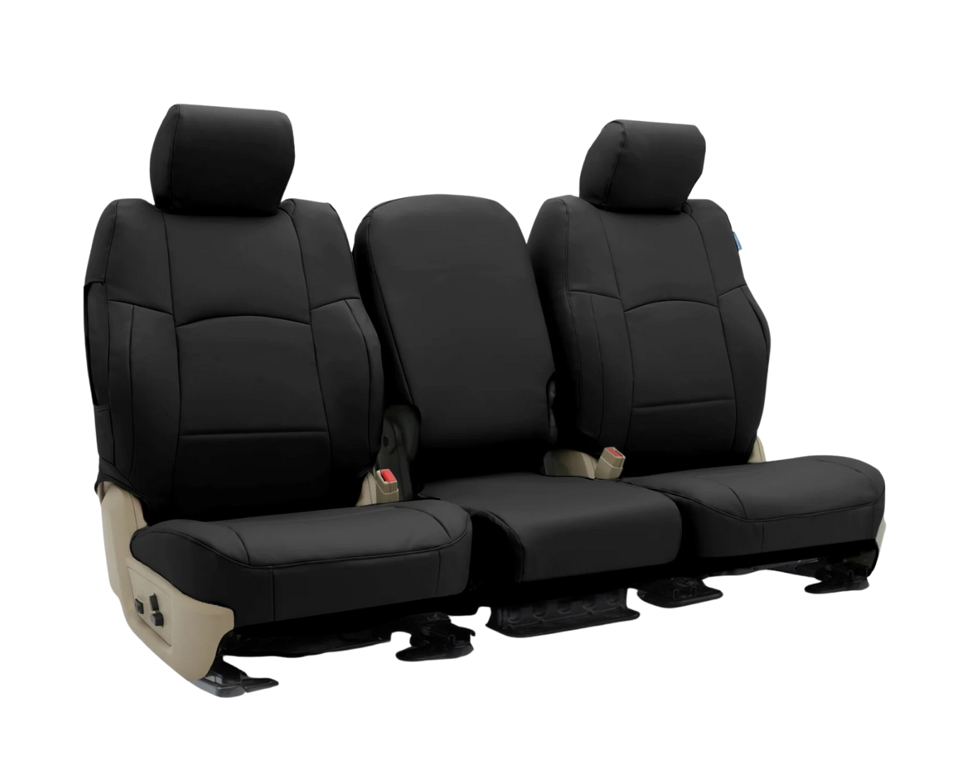 Custom Fit Premium Leatherette Seat Cover - Black