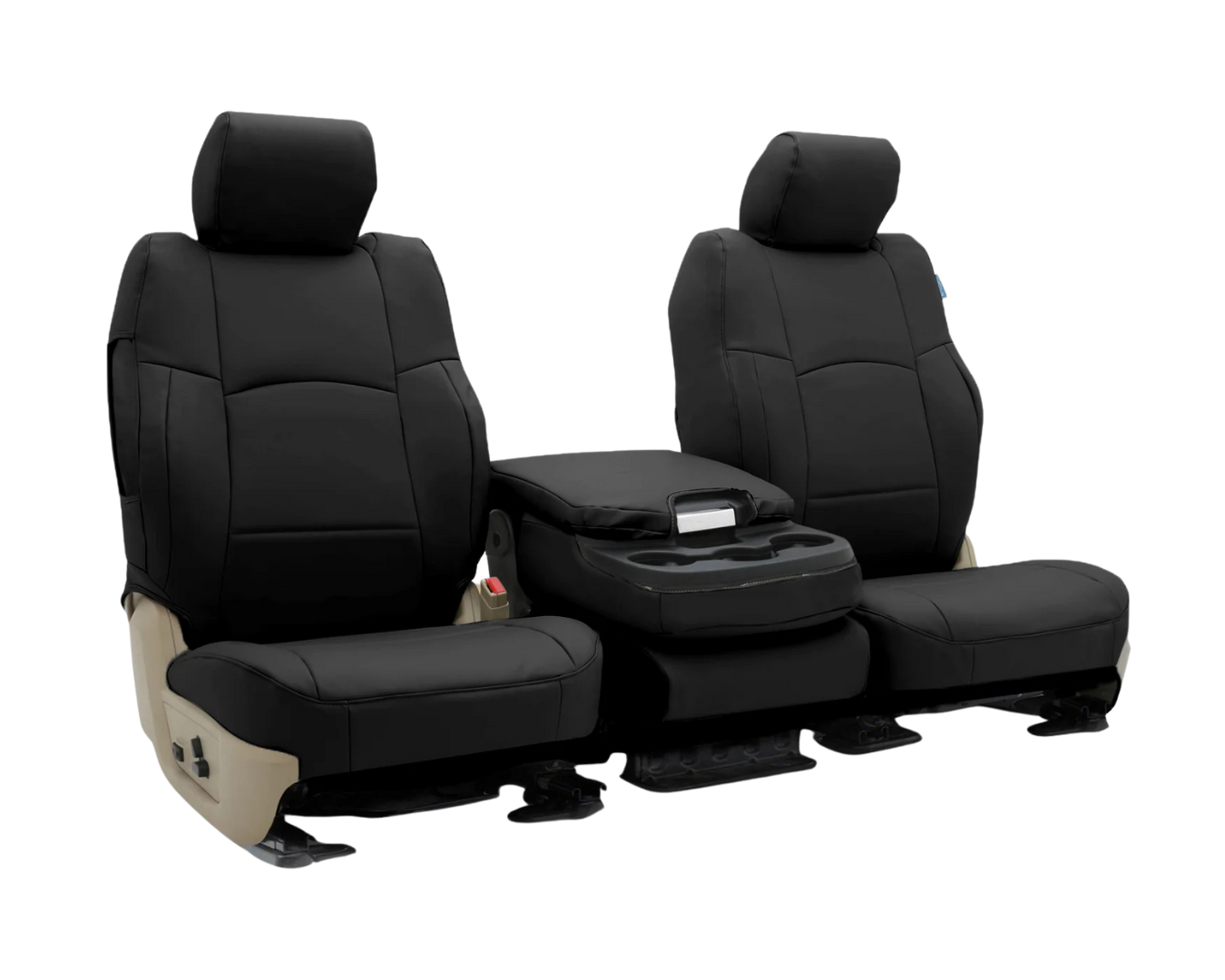 Custom Fit Premium Leatherette Seat Cover - Black