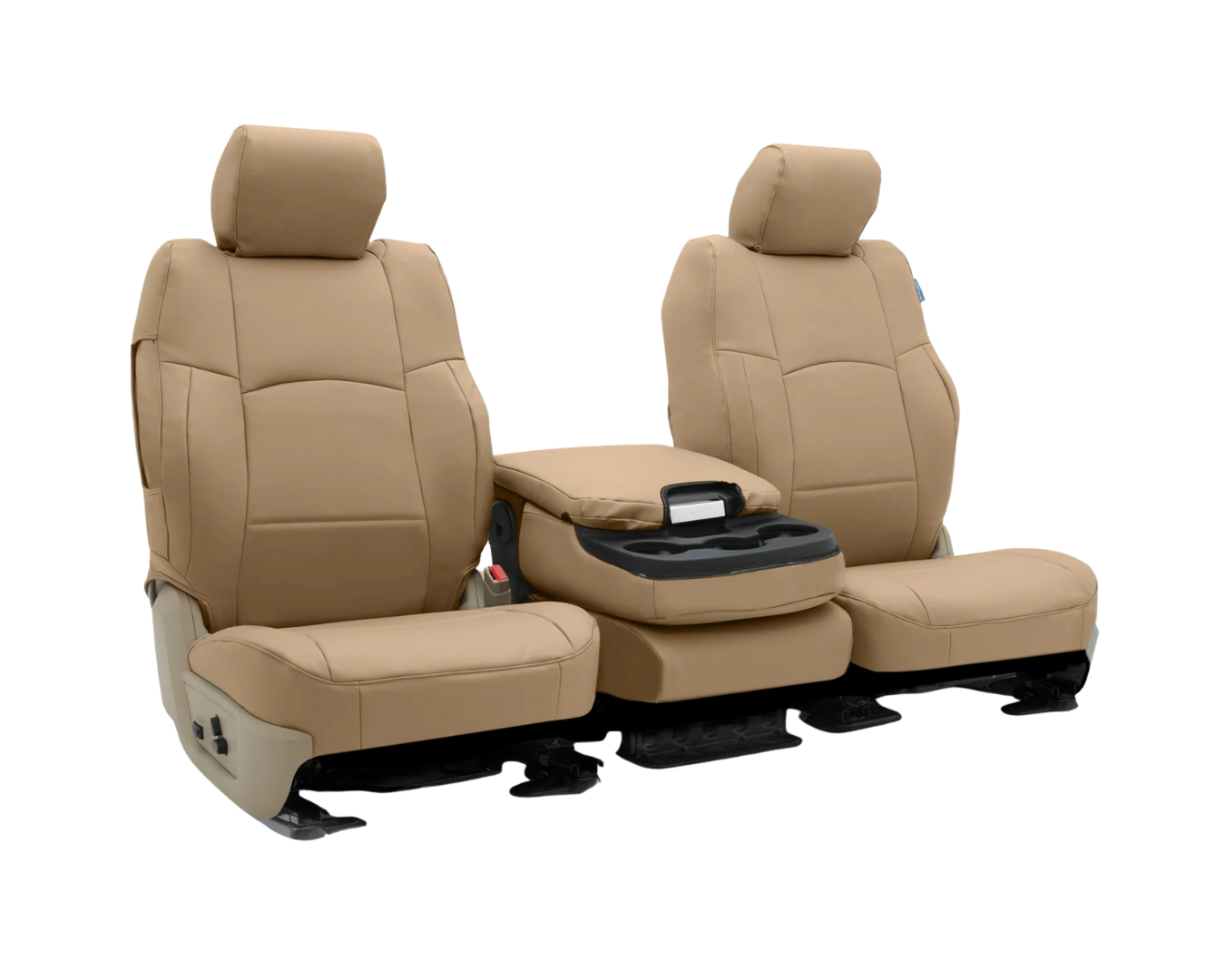 Custom Fit Premium Leatherette Seat Cover - Cashmere