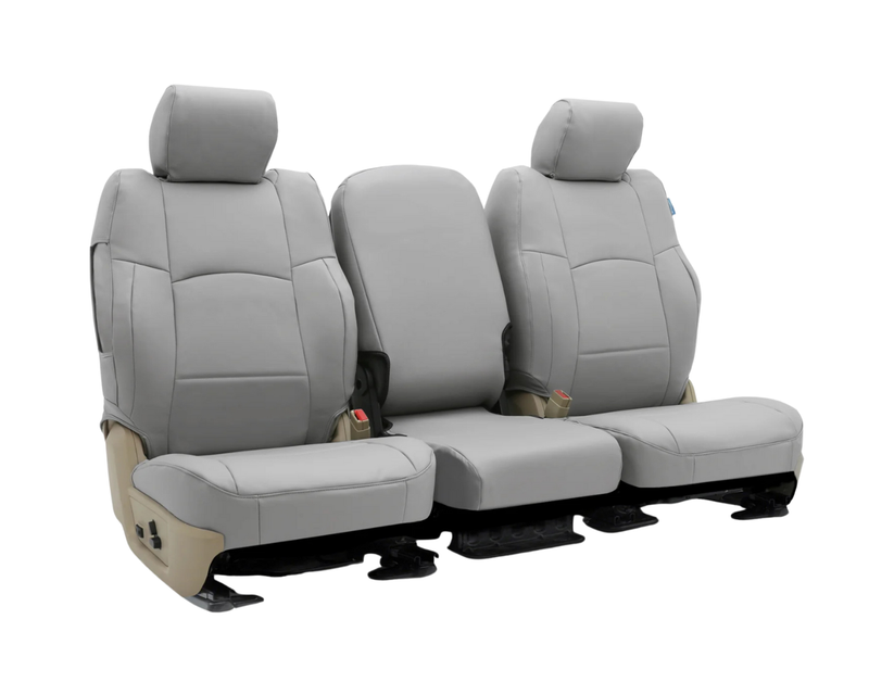 Custom Fit Premium Leatherette Seat Cover - Light Gray